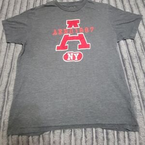 Aeropostale Red and Gray Short Sleeve Tee